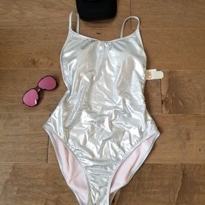 Silver retro One piece